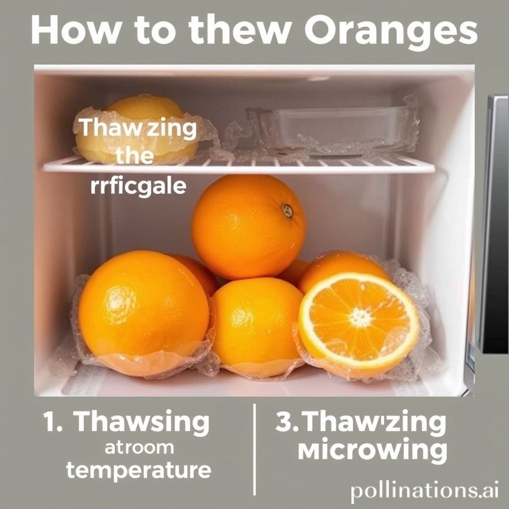 How to thaw frozen oranges 1. Thawing oranges in the refrigerator 2. Thawing oranges at room temperature 3